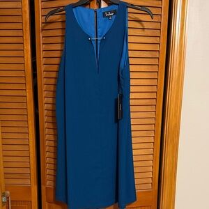 Lulu's Teal Sleeveless Mini Dress